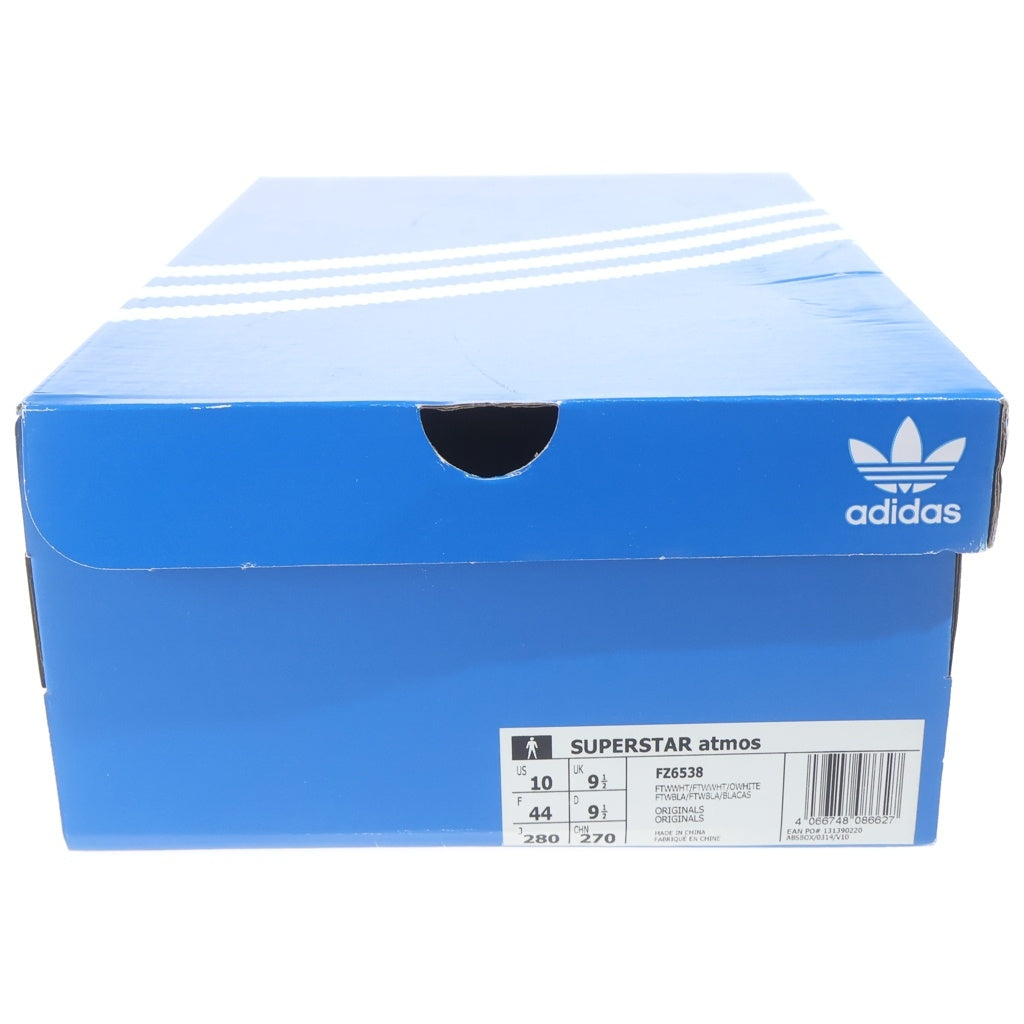 adidas(アディダス) ×atmos Superstar FZ6538 アトモス スーパースター ローカットスニーカー US10/28.0cm ホワイト