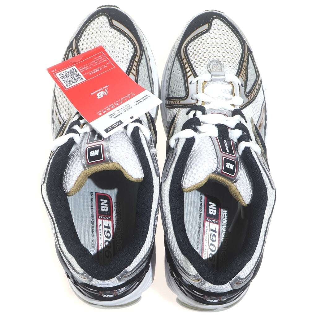 New Balance(ニューバランス) M1906RA SILVER メッシュ切り替え ローカットスニーカー ホワイト/シルバー US8/26.0cm
