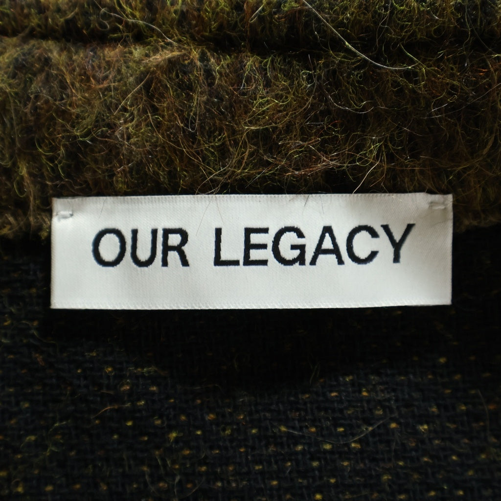 OUR LEGACY(アワーレガシー) CARDIGAN OLIVE MELANGE MOHAIR アルパカ混 モヘアニットカーディガン M4213CRM オリーブ