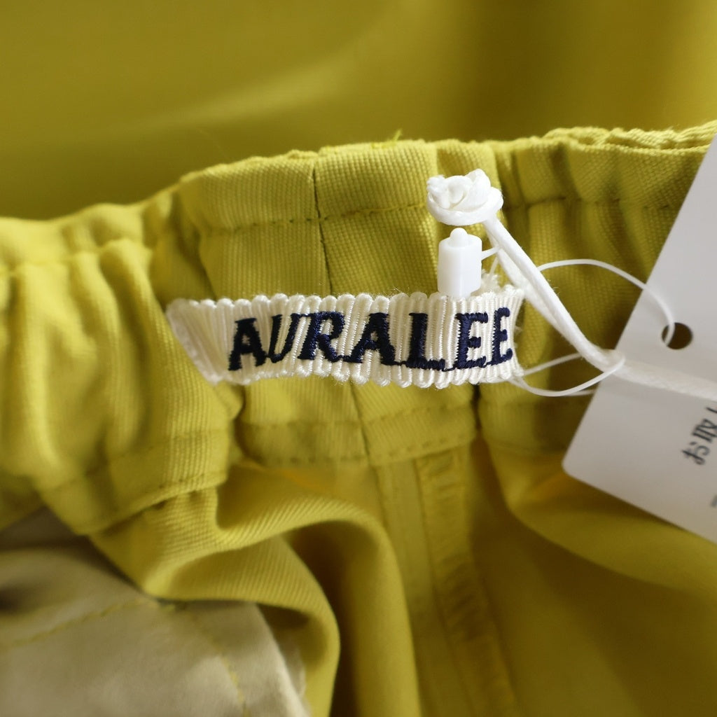 AURALEE(オーラリー) WOOL MAX CANVAS SHORTS ウール マックス キャンバス ショートパンツ A26SP04WC イエロー