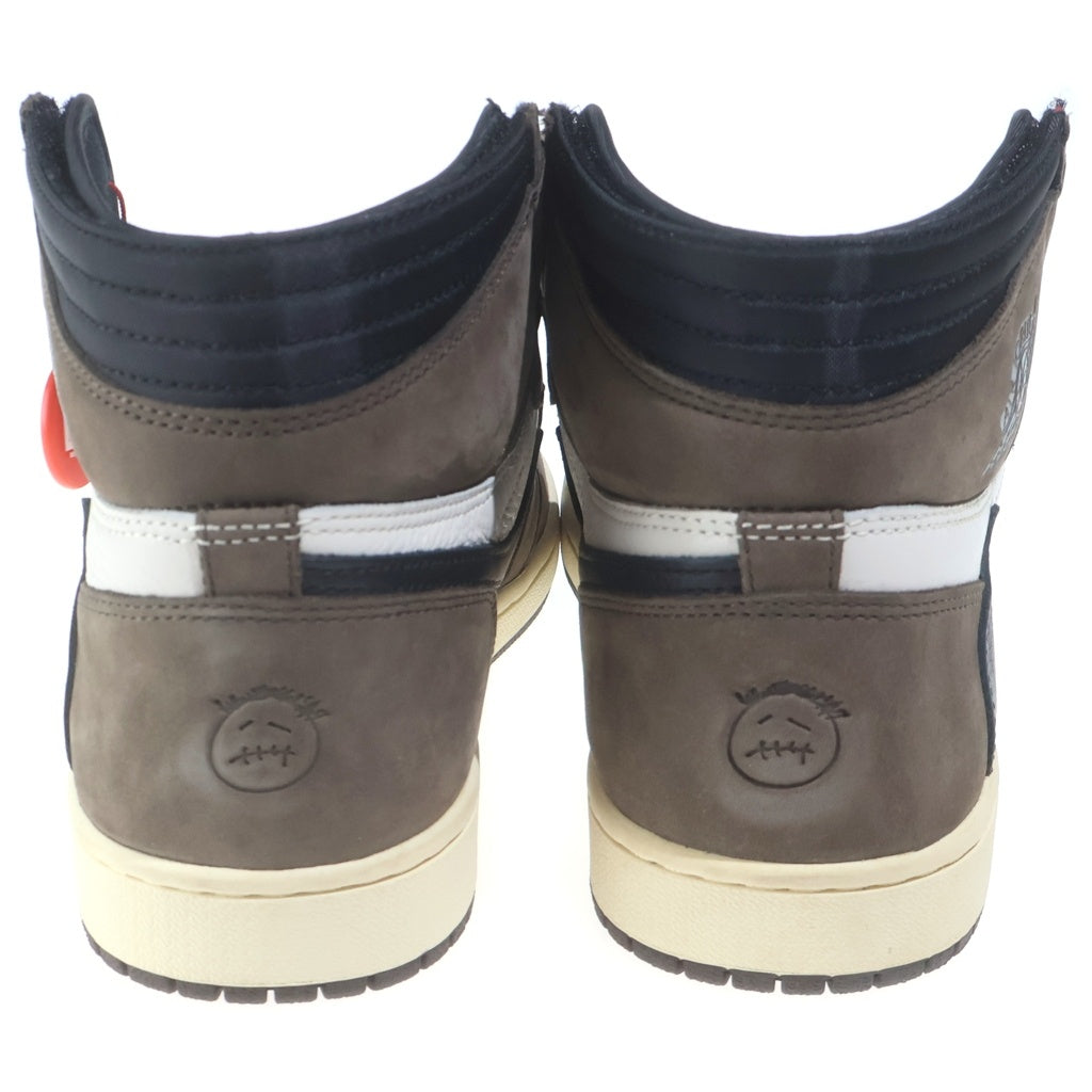 NIKE(ナイキ) ×TRAVIS SCOTT AIR JORDAN 1 RETRO HIGH OG TS SP トラヴィススコット エアジョーダン1 レトロ ハイカットスニーカー US10/28.0cm ブラウン/ホワイト CD4487-100