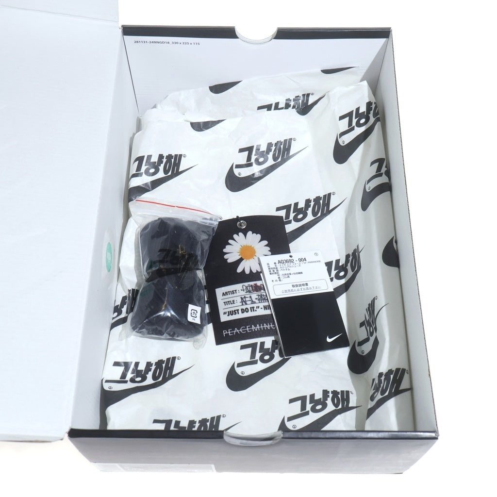 NIKE(ナイキ) ×PEACEMINUSONE AIR FORCE 1 LOW 07 PARA-NOISE 3.0 AQ3692-004 ピースマイナスワン エアフォース1 ローカットスニーカー US9/27.0cm ブラック