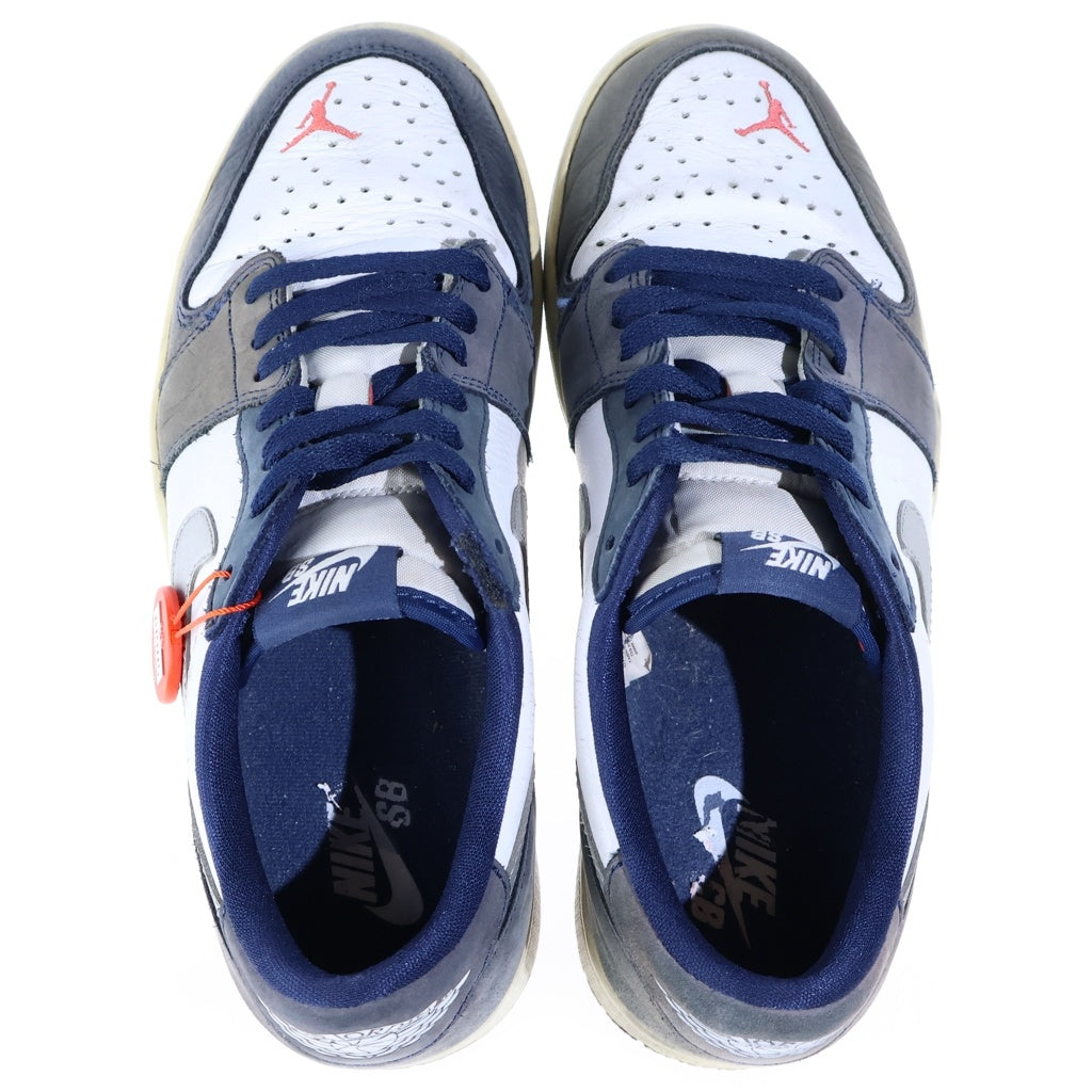 NIKE SB(ナイキエスビー) AIR JORDAN 1 LOW QS CJ7891-400 エアジョーダン1 ローカットスニーカー US9/27.0cm ホワイト/ネイビー