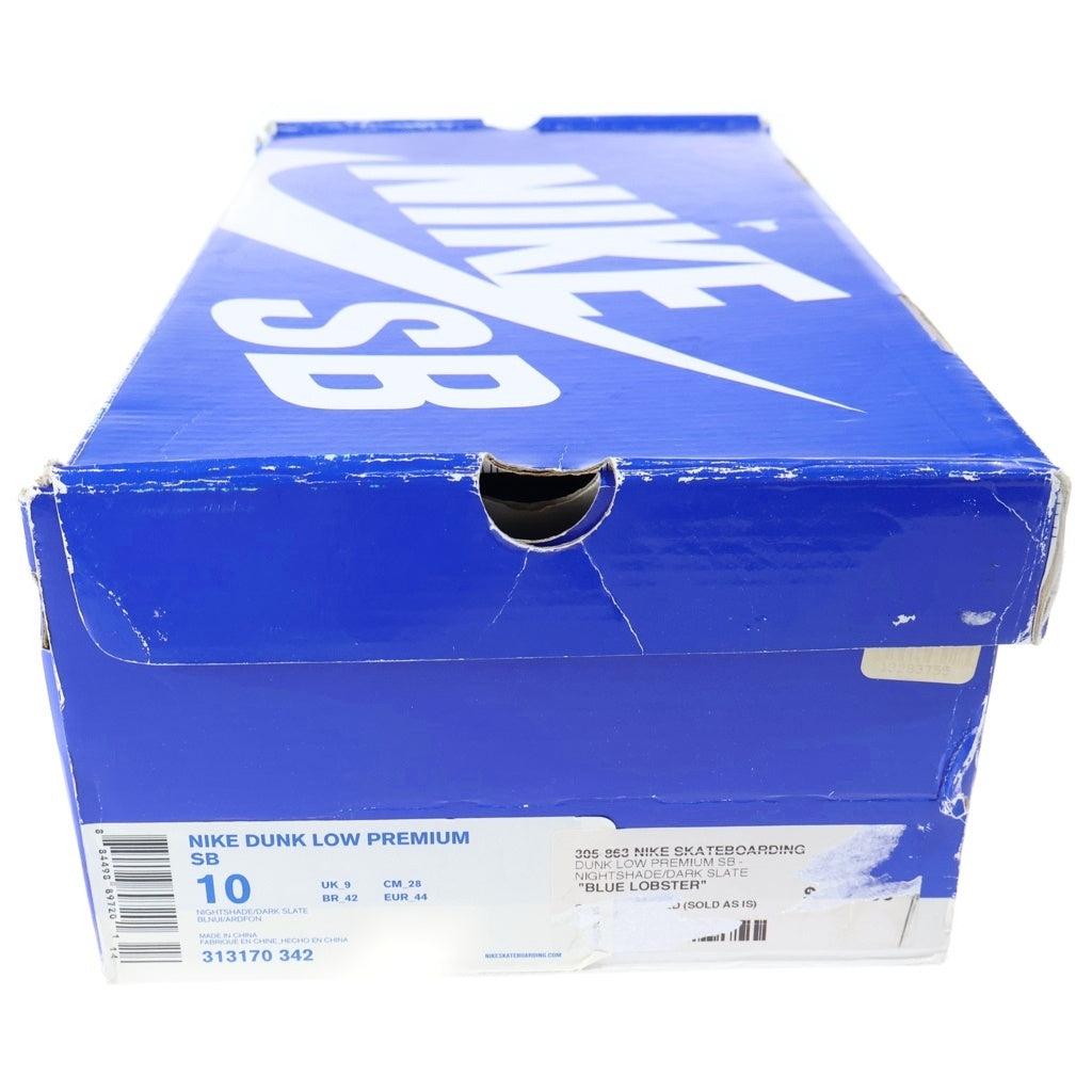 NIKE SB(ナイキエスビー) 【観賞用2009年製】×CONCEPTS DUNK LOW BLUE LOBSTER 313170-342 コンセプツ ダンク ブルーロブスター ローカットスニーカー US10/28.0cm ブルー