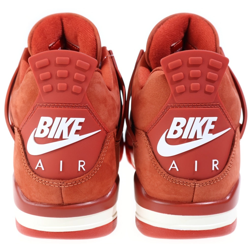 NIKE(ナイキ) ×NIGEL SYLVESTER AIR JORDAN 4 HF4340-800 エアジョーダン4 ブリックバイブリック ハイカットスニーカー US8/26.0cm レッド
