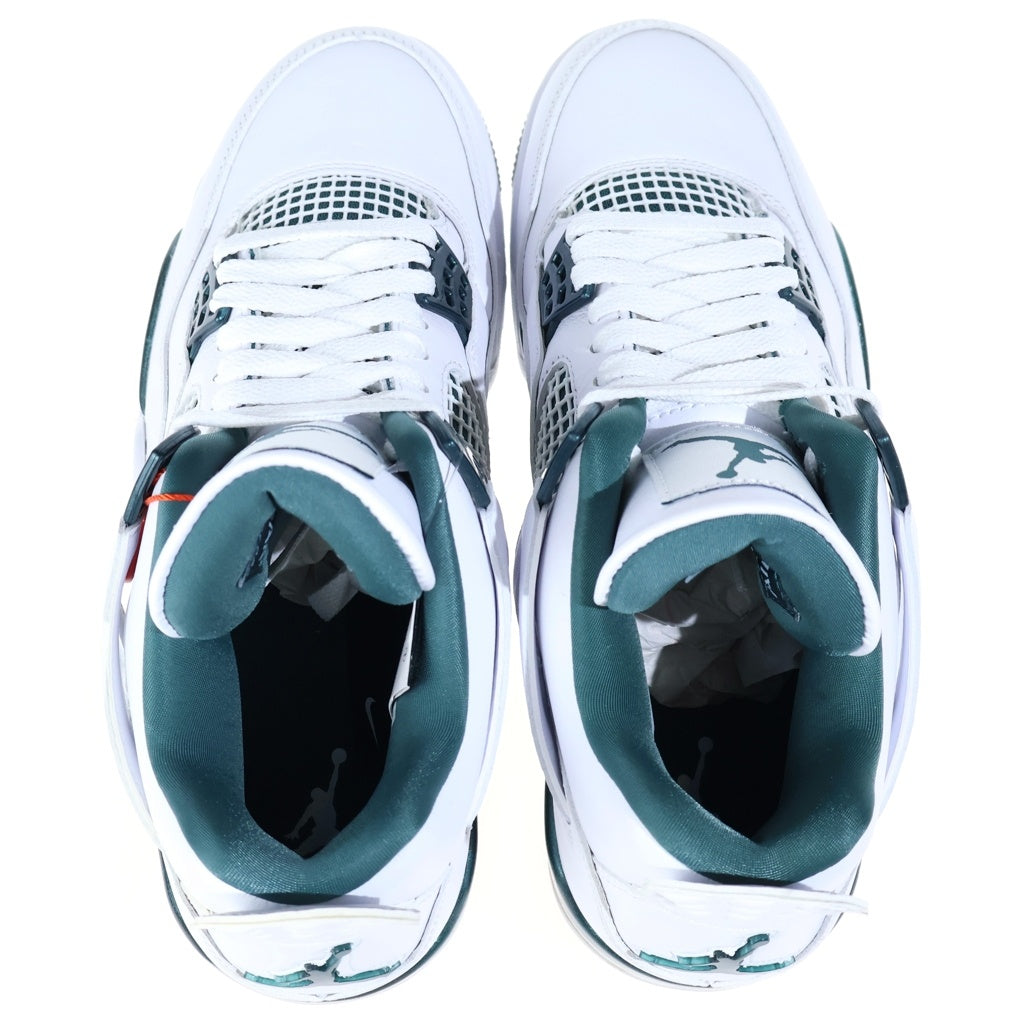 NIKE(ナイキ) AIR JORDAN 4 RETRO OXIDIZED GREEN FQ8138-103 エアジョーダン4 レトロ オキシダイズドグリーン ハイカットスニーカー US8/26.0cm ホワイト/グリーン