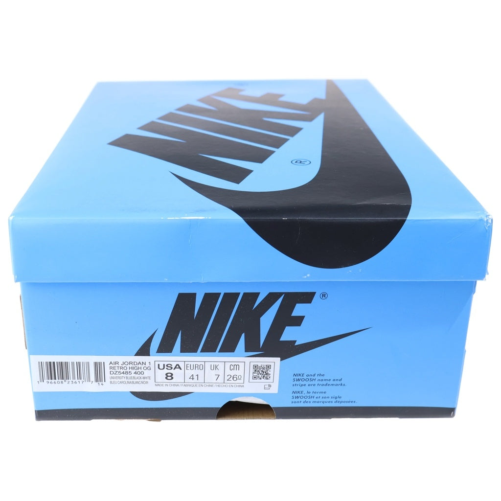 NIKE(ナイキ) AIR JORDAN 1 RETRO HI OG UNIVERSITY BLUE DZ5485-400 エアジョーダン1 ユニバーシティブルー ハイカットスニーカー US8/26.0cm ホワイト/ブルー