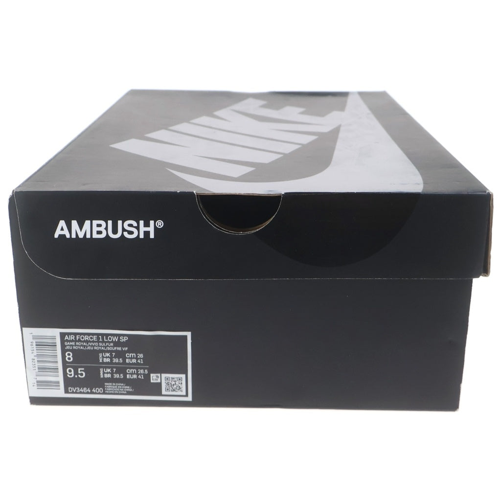 NIKE(ナイキ) ×AMBUSH AIR FORCE 1 LOW SP GAME ROYAL AND VIVID SULFUR DV3464-400 アンブッシュ エアフォース1 ローカットスニーカー US8/26.0cm ブルー