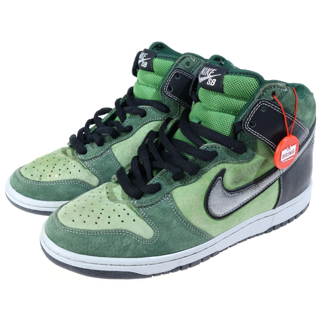 NIKE SB(ナイキエスビー) 【観賞用2007年製】DUNK HIGH PRO BRUT ダンク プロ ブリュット ハイカットスニーカー US8.5/26.5cm グリーン/ブラック 305050-304