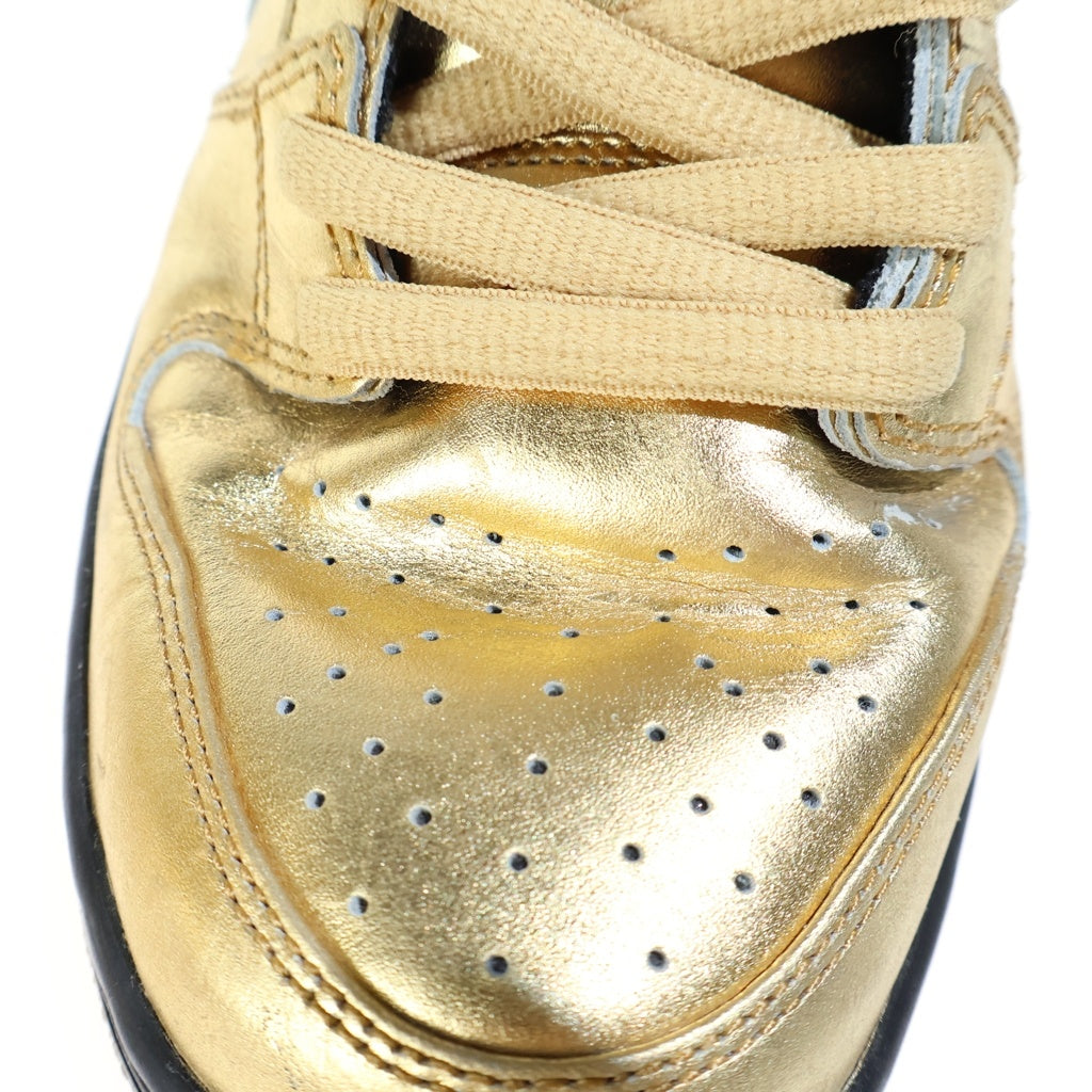 NIKE SB(ナイキエスビー) DUNK HIGH METALLIC GOLD ダンク ハイ メタリック ハイカットスニーカー US8.5/26.5cm ゴールド AV4168-776