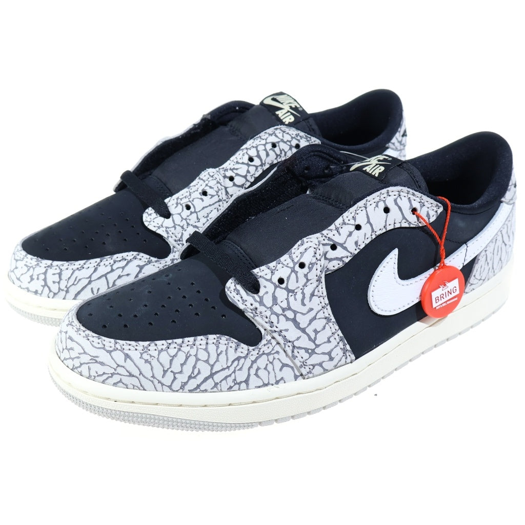 NIKE(ナイキ) AIR JORDAN 1 RETRO LOW OG BLACK CEMENT エアジョーダン レトロ ブラックセメント ローカットスニーカー US9/27.0cm グレー/ブラック CZ0790-001