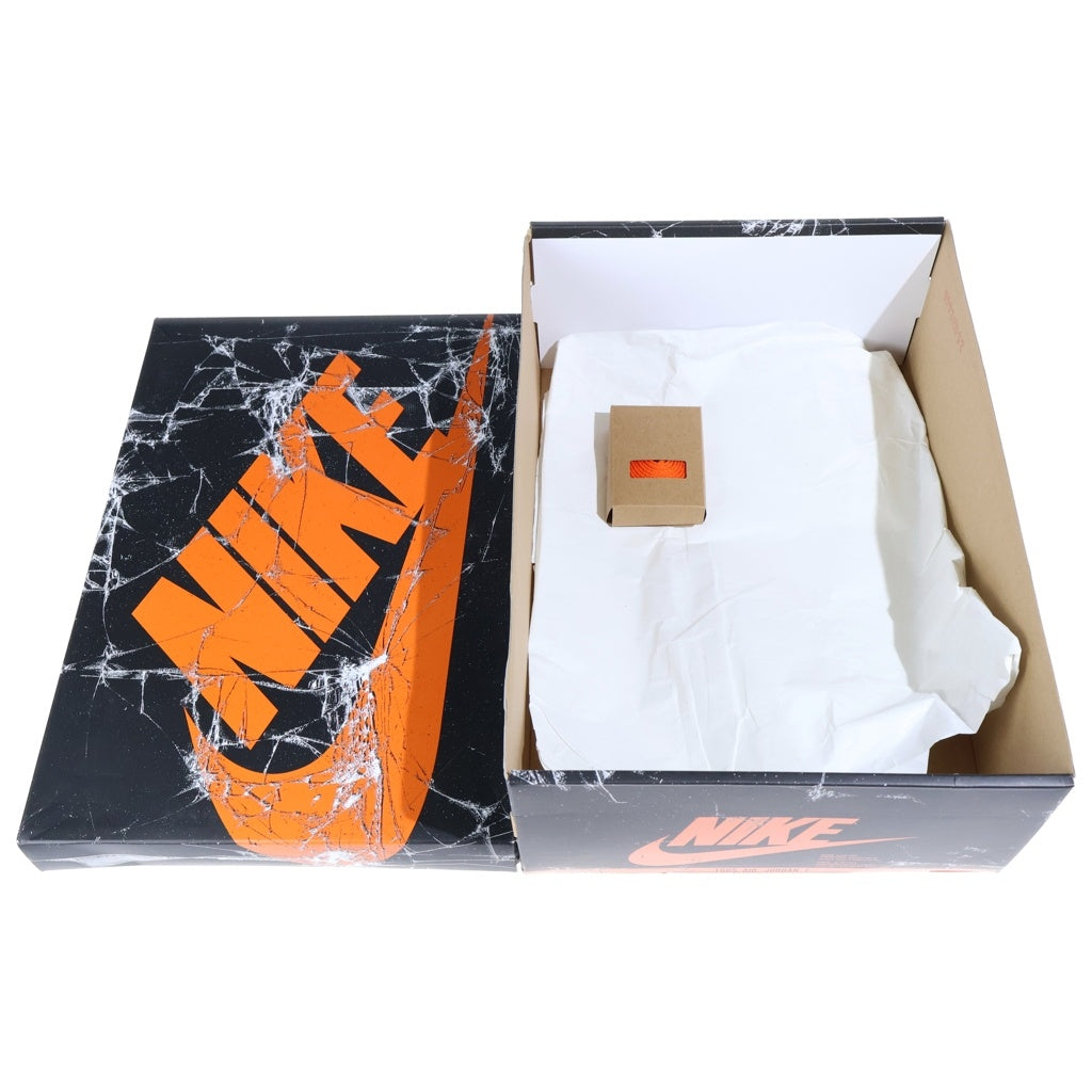 NIKE(ナイキ) AIR JORDAN RETRO HIGH OG エアジョーダン 1 シャッタードバックボード ハイカットスニーカー US9/27.0cm オレンジ/ブラック/ホワイト DZ5485-008