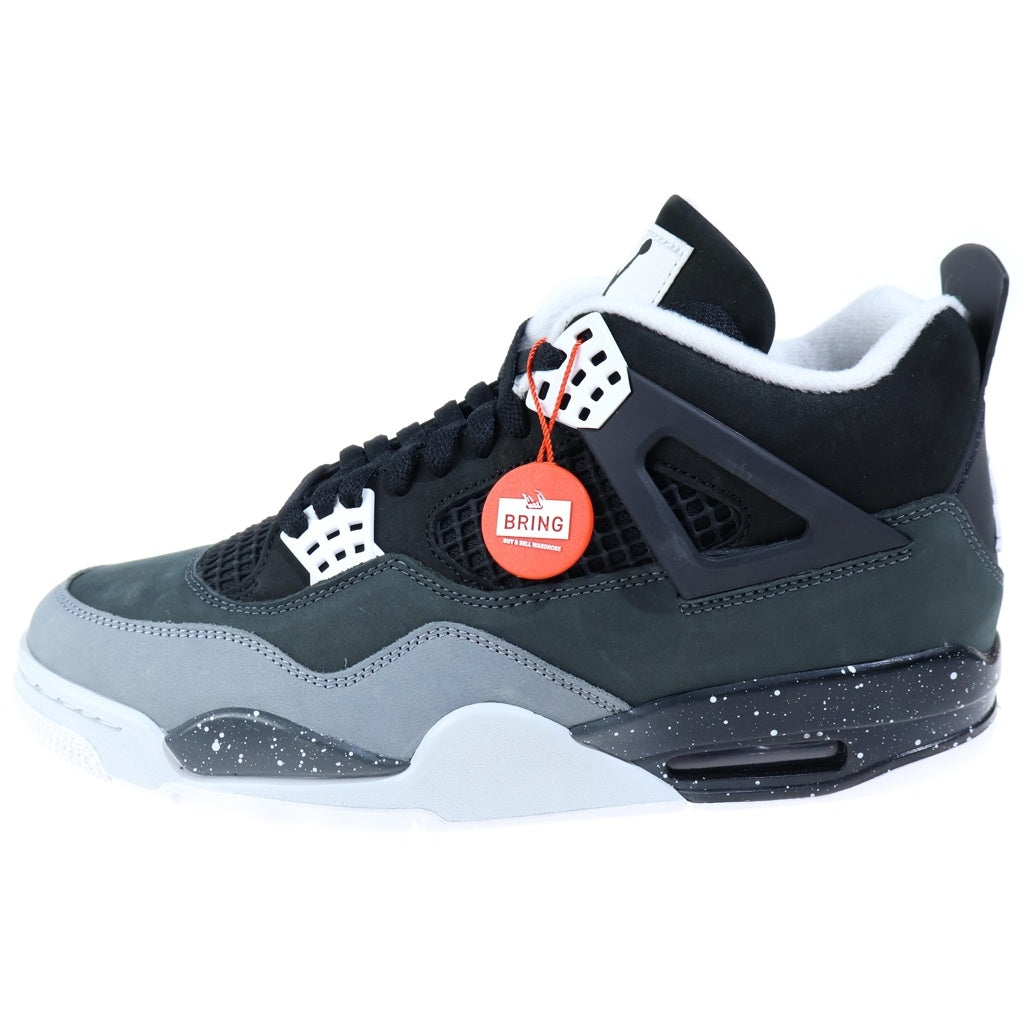 NIKE(ナイキ) AIR JORDAN 4 RETRO FEAR エアジョーダン レトロ フィアー ミッドカットスニーカー US10/28.0cm ブラック/グレー FQ8138-002