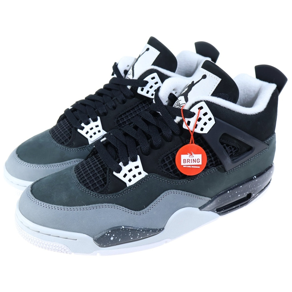 NIKE(ナイキ) AIR JORDAN 4 RETRO FEAR エアジョーダン レトロ フィアー ミッドカットスニーカー US10/28.0cm ブラック/グレー FQ8138-002