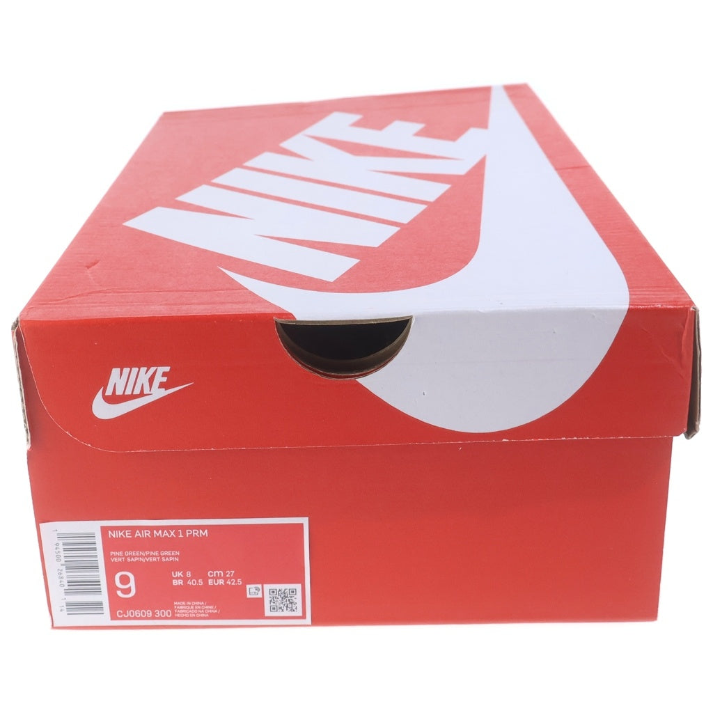 NIKE(ナイキ) AIR MAX PREMIUM CJ0609-300 エアマックス 1 プレミアム ライムグリーン ローカットスニーカーUS9/27.0cm グリーン