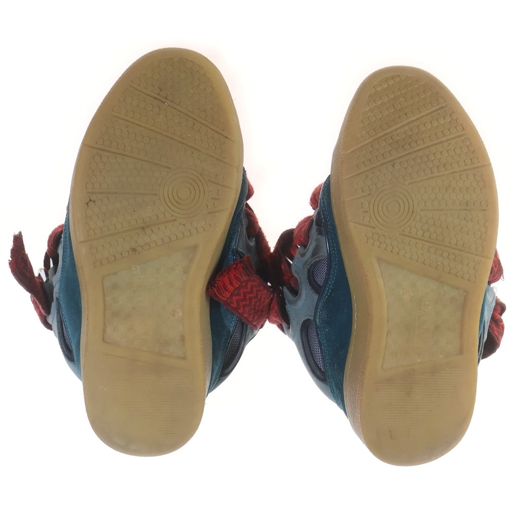 LANVIN(ランバン) Leather Curb Sneakers レザーカーブスニーカーズ ローカットスニーカー ブルー/レッド 40