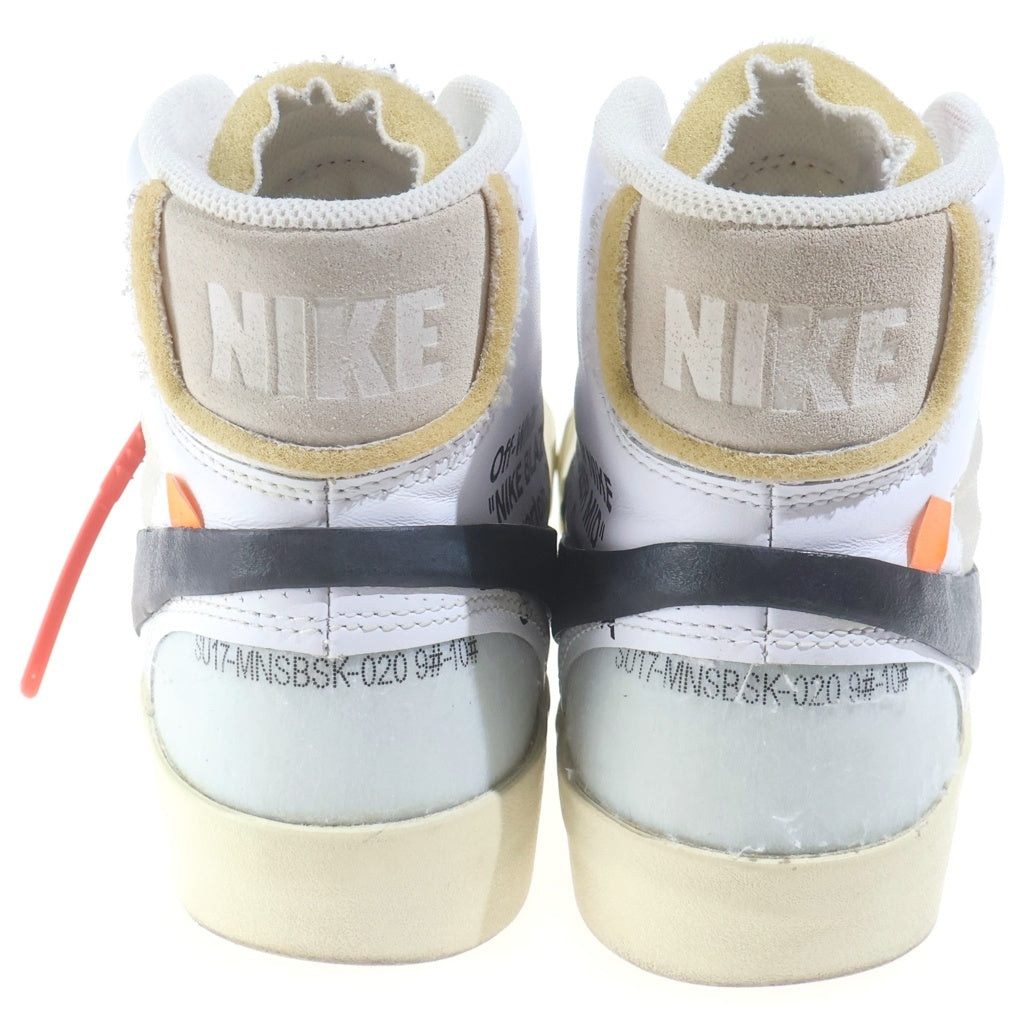 NIKE(ナイキ) ×OFF-WHITE THE 10 BLAZER MID AA3832-100 オフホワイト ザ テン ブレザー ミッドカットスニーカー US9.5/27.5cm ホワイト