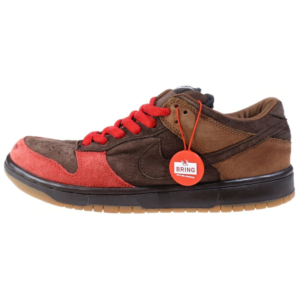 NIKE(ナイキ) 【観賞用 2003年製】DUNK LOW PRO BISON 304292-226 ダンク バイソン つま赤 ローカットスニーカー US9.5/27.5cm レッド/ブラウン