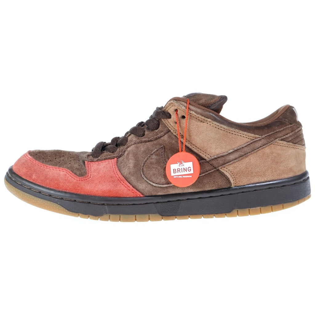 NIKE(ナイキ) 【観賞用 2003年製】DUNK LOW PRO BISON ダンク バイソン つま赤 ローカットスニーカー US10/28cm レッド/ブラウン 304292-226
