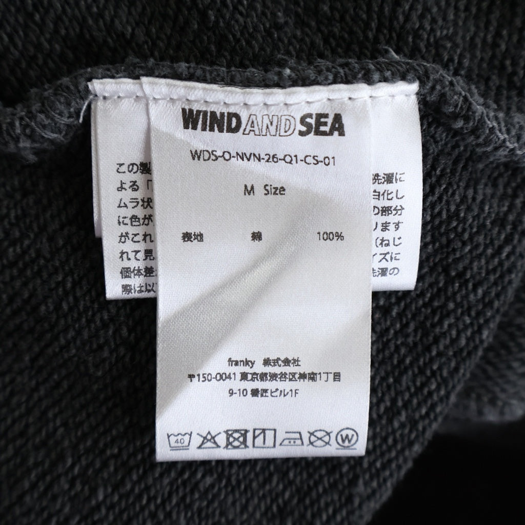 WIND AND SEA(ウィンダンシー) Nirvana Smiley Hooded Sweatshirt ニルヴァーナスマイリー プルオーバーパーカー グレー WDS-O-NVN-26-Q1-CS-01