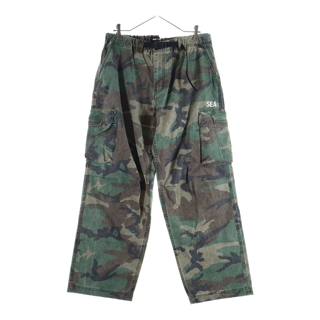 WIND AND SEA(ウィンダンシー) WIDE LEG CARGO PANTS ワイドカーゴパンツ カモ柄 WDS-O-EIT-26-Q1-PT-01