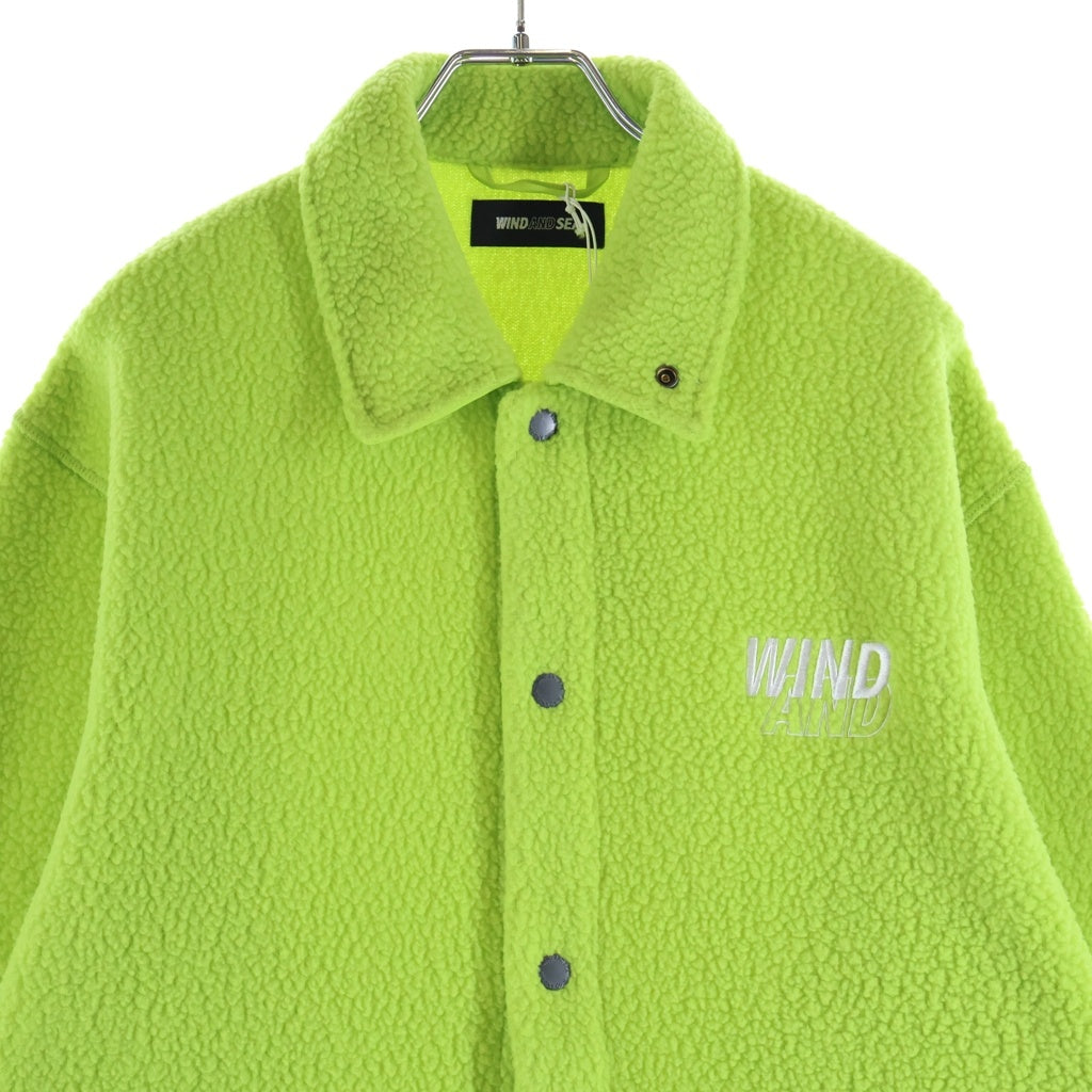 WIND AND SEA(ウィンダンシー) POLARTEC Thermal Boa Fleece Coach Jacket ポーラテック サーマル ボア フリース コーチジャケット イエロー WDS-C-PRT-26-Q2-JK-01