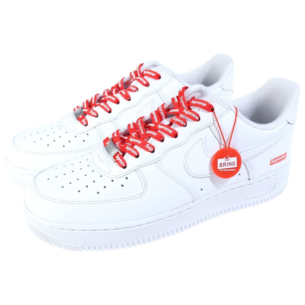 NIKE(ナイキ) ×SUPREME AIR FORCE LOW シュプリーム エア フォース 1 ローカットスニーカー ホワイト US9.5/27.5cm CU9225-100