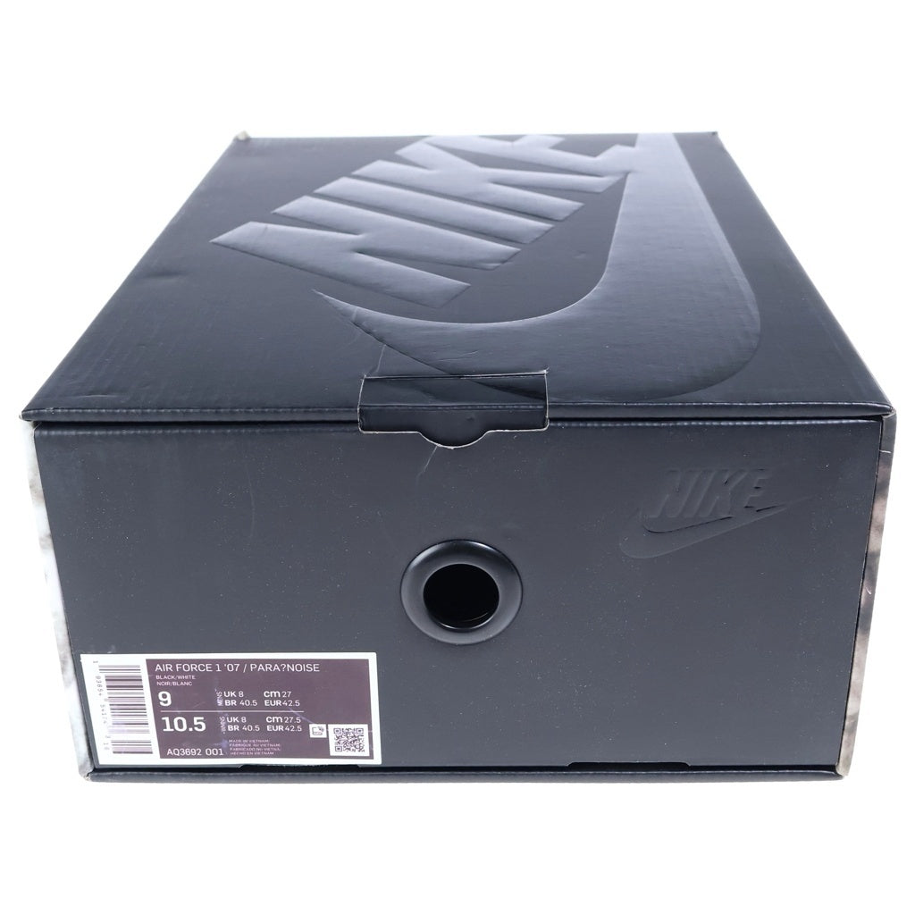 NIKE(ナイキ) ×PEACEMINUSONE AIR FORCE 1 LOW PARA NOISE ピースマイナスワン エアフォース1 パラノイズ ローカットスニーカー ブラック US9/27.0cm AQ3692-001