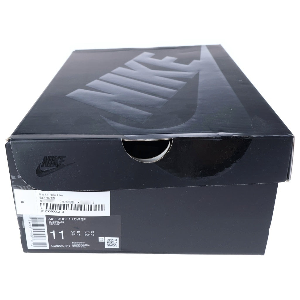NIKE(ナイキ) ×SUPREME AIR FORCE LOW CU9225-001 シュプリーム エアフォース 1 ローカットスニーカー US11/29.0cm ブラック