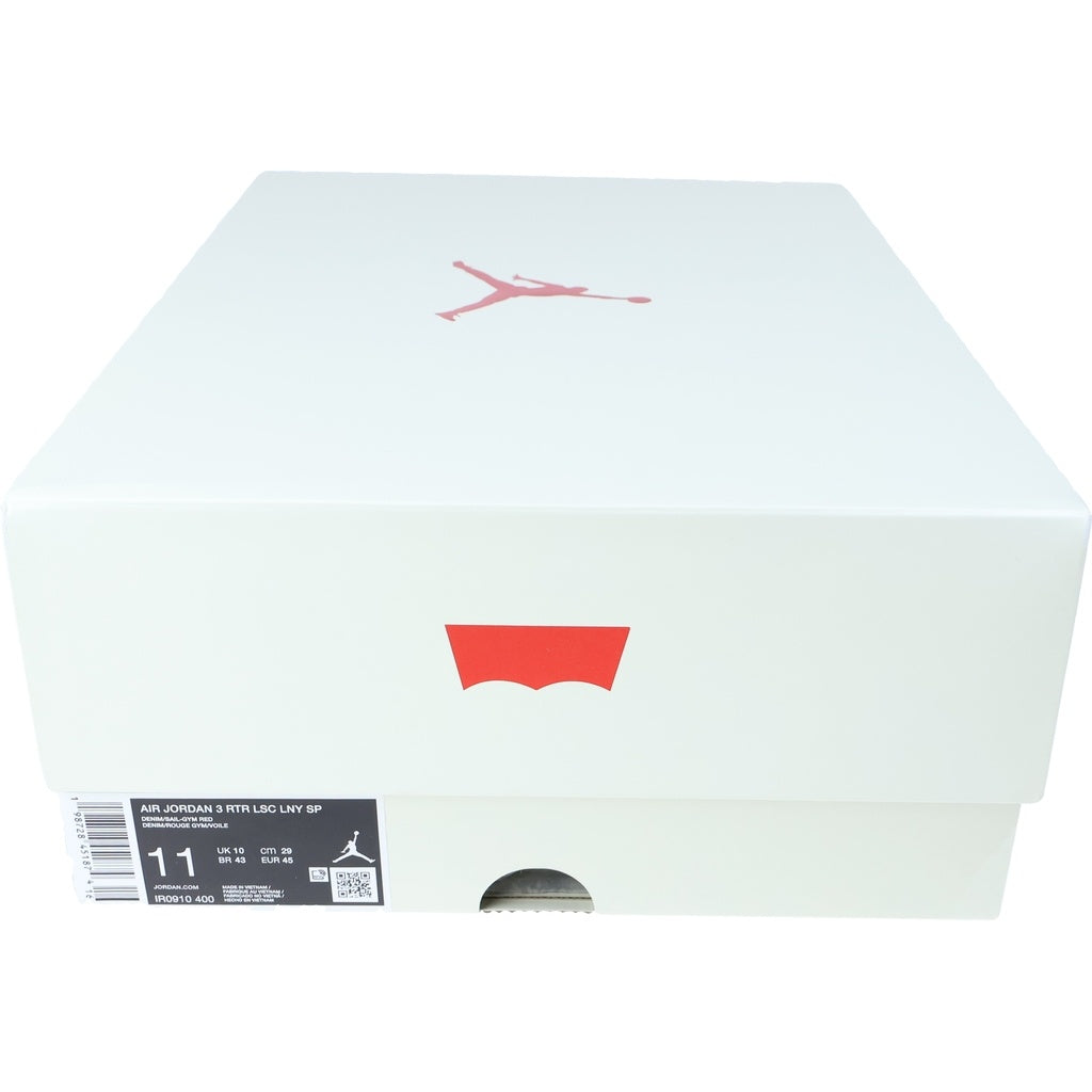 NIKE(ナイキ) ×LEVI'S AIR JORDAN 3 RETRO ECRU DENIM IR0910-400 リーバイス エアジョーダン3 エクリュデニム ミッドカットスニーカー US11/29.0cm クリーム