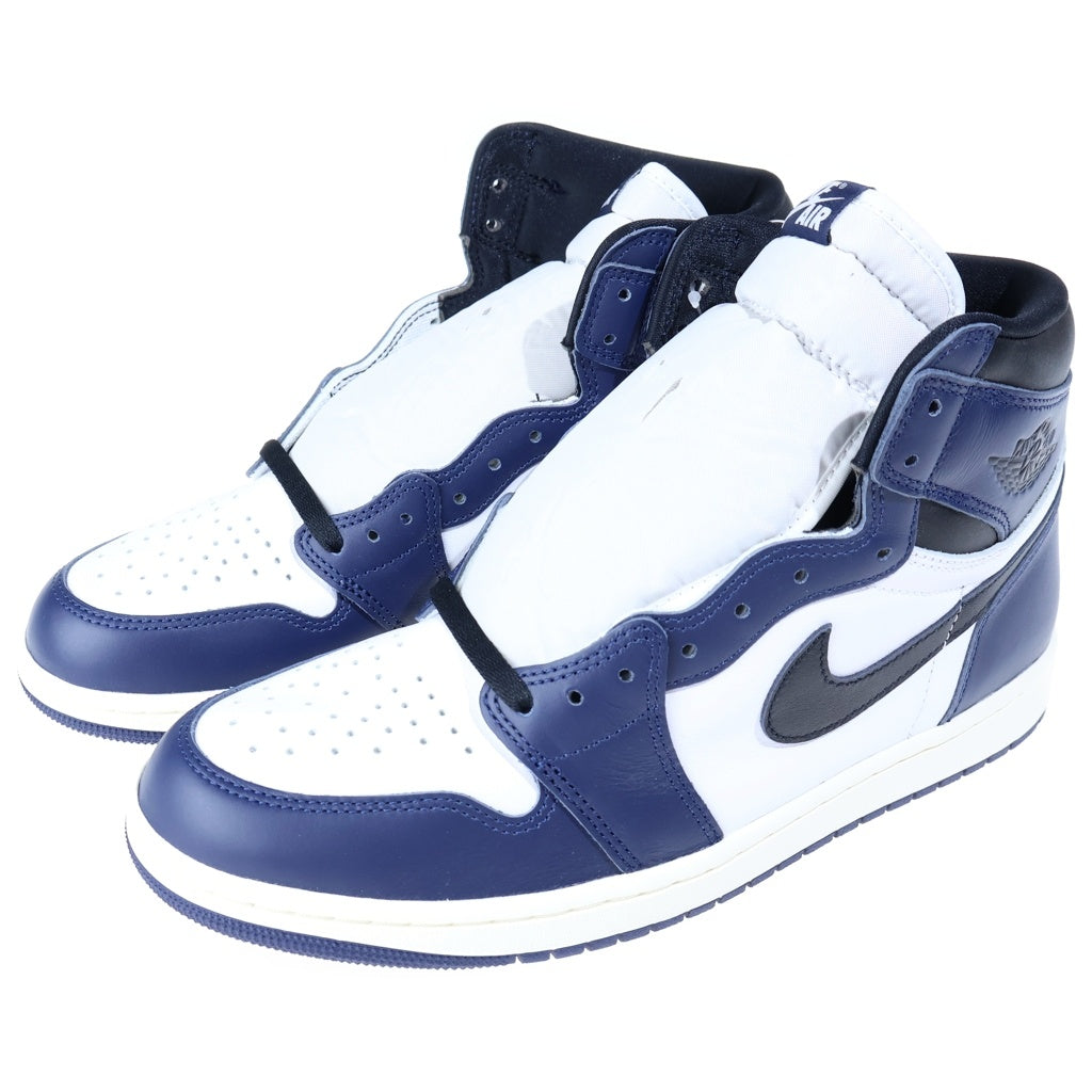NIKE(ナイキ) AIR JORDAN 1 RETRO HIGH OG MIDNIGHT NAVY DZ5485-401 エアジョーダン1 ハイカットスニーカー US11/29.0cm ホワイト/ネイビー