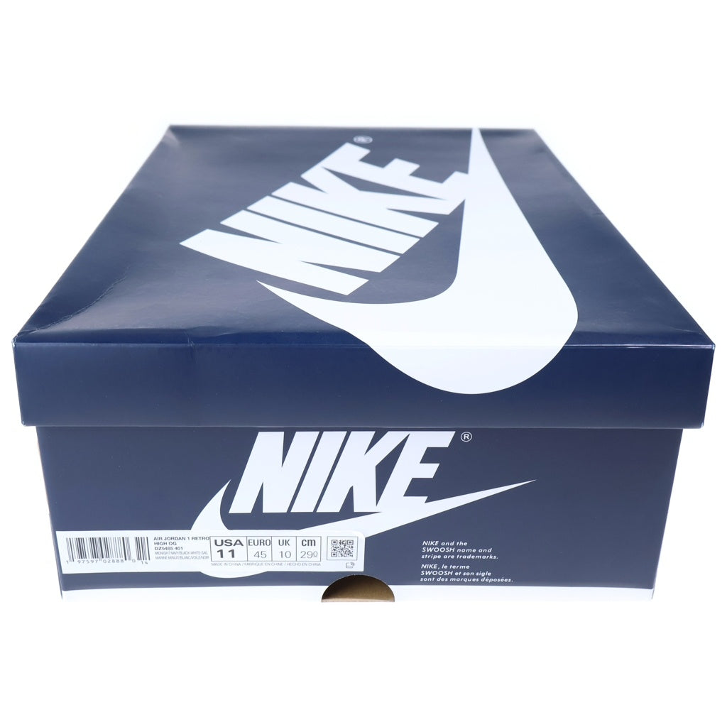 NIKE(ナイキ) AIR JORDAN 1 RETRO HIGH OG MIDNIGHT NAVY DZ5485-401 エアジョーダン1 ハイカットスニーカー US11/29.0cm ホワイト/ネイビー