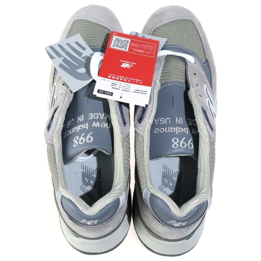 New Balance(ニューバランス) U998GR スエード ローカットスニーカー US8/26.0cm グレー