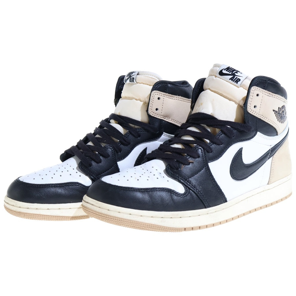NIKE(ナイキ) WMNS AIR JORDAN 1 RETRO HIGH エアジョーダン1 レトロ ハイ OG ハイカットスニーカー シューズ FD2596-021 ホワイト/ブラック US11.5/28.5cm