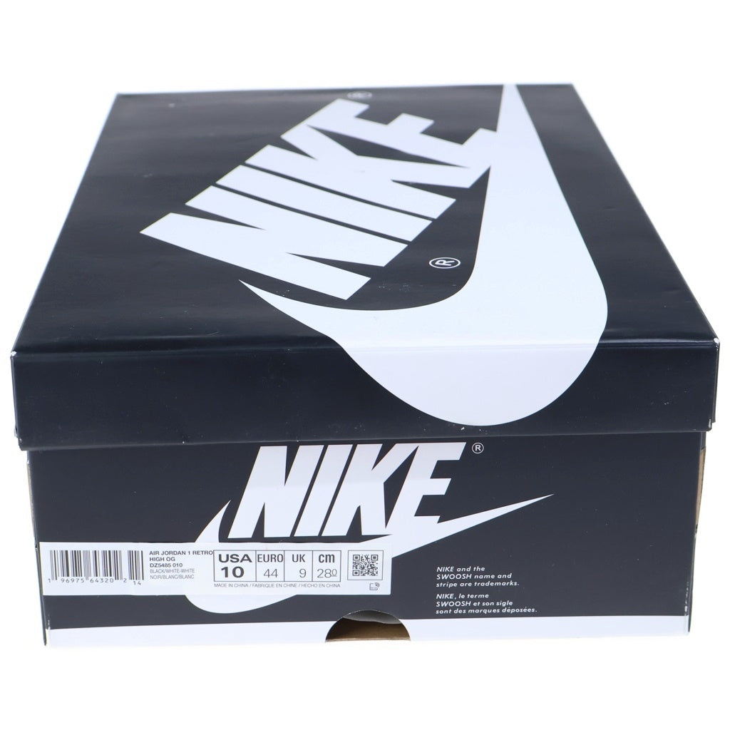 NIKE(ナイキ) AIR JORDAN 1 RETRO HIGH OG エアジョーダン1 レトロ ハイカットスニーカー ブラック/ホワイト US10/28cm DZ5485-010