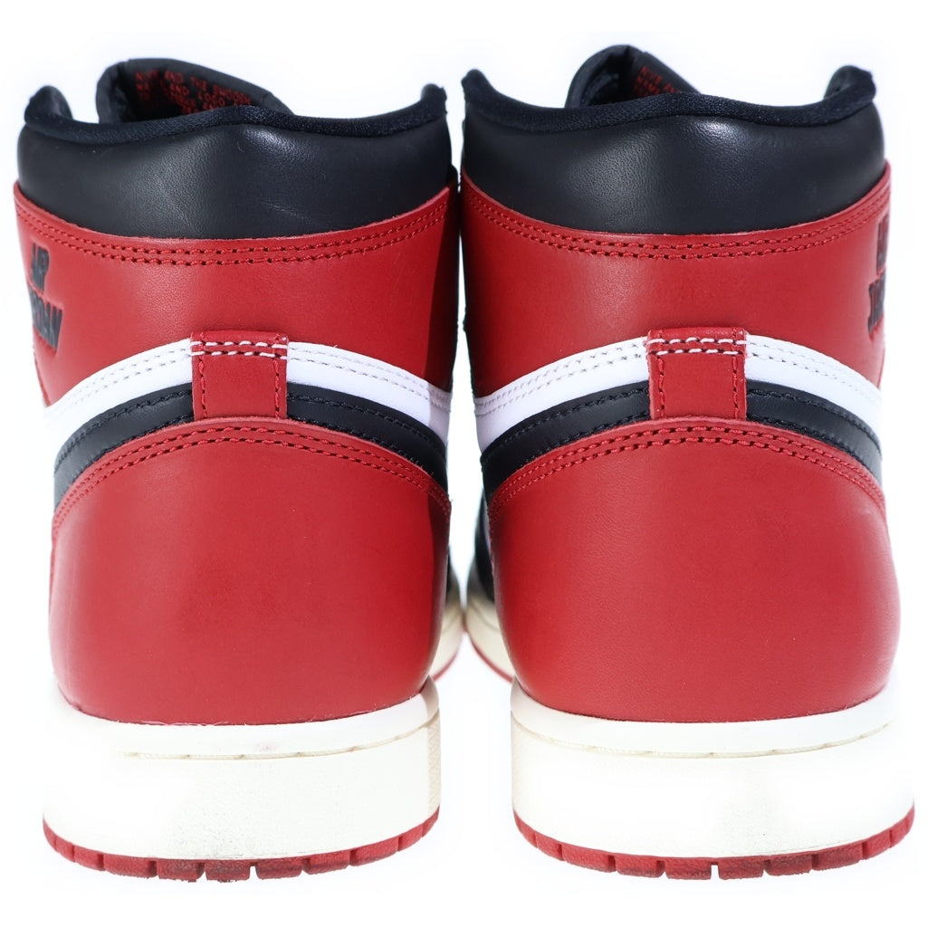 NIKE(ナイキ) AIR JORDAN 1 RETRO HIGH OG BLACK TOE REIMAGINED エア ジョーダン1 ハイカットスニーカー US9/27cm DZ5485-106
