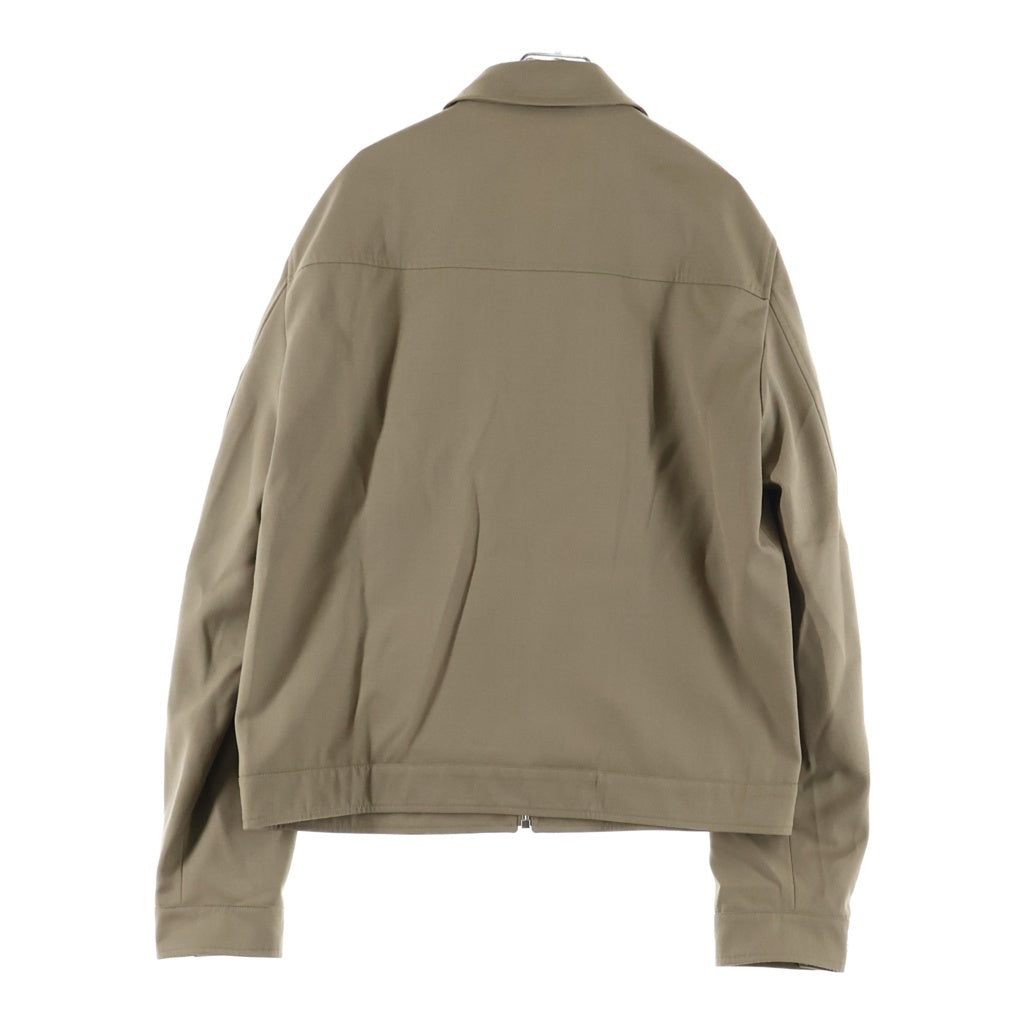 CELINE(セリーヌ) 25AW Triomphe Wool Twill Zip Up Jacket トリオンフ ウールツイル ジップアップジャケット ベージュ RV01E973C