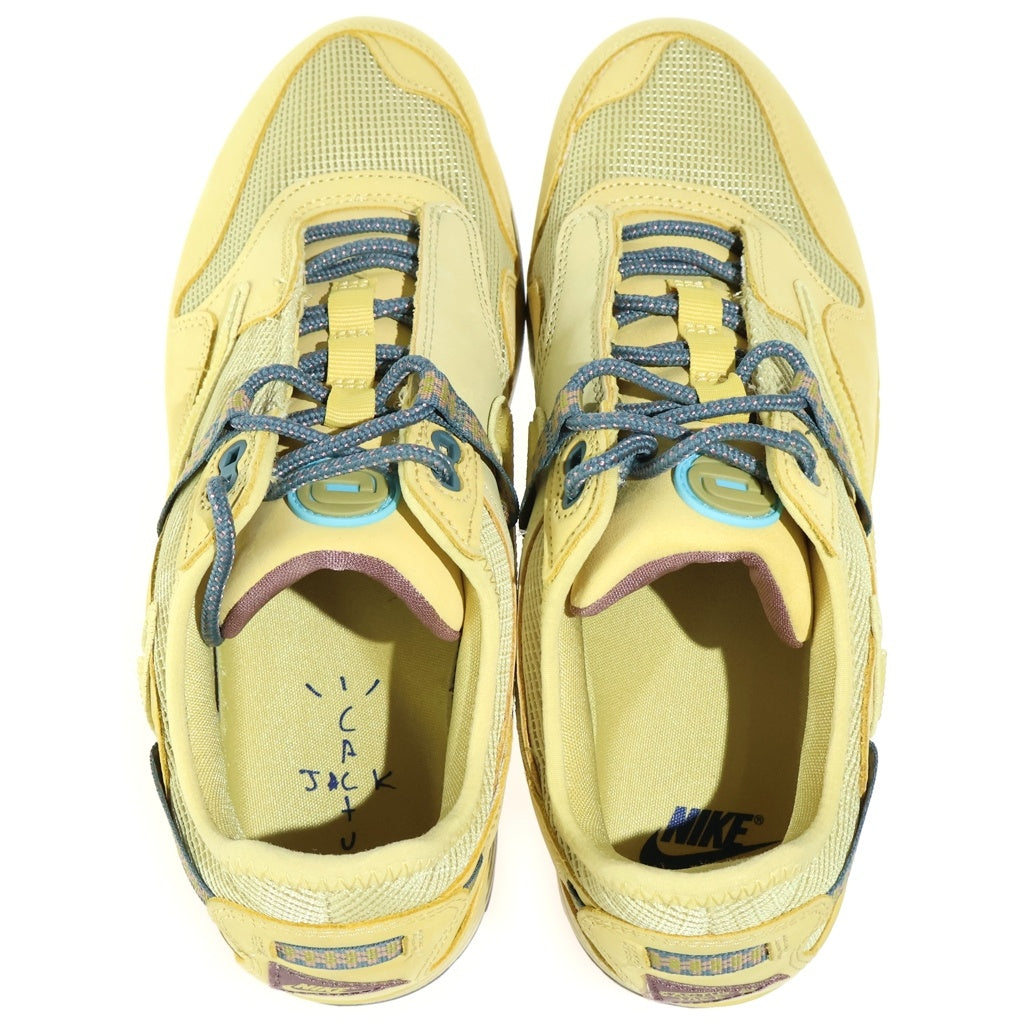 NIKE(ナイキ) ×TRAVIS SCOTT AIR MAX 1 CACTUS GOLD トラヴィススコット エアマックス1 カクタスゴールド ローカットスニーカー US10/28.0cm イエロー DO9392-700