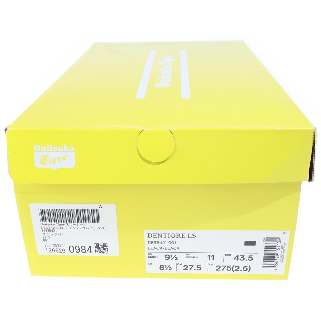 Onitsuka Tiger(オニツカタイガー) DENTIGRE LS デンティグレLS ローカットスニーカー US9.5/27.5cm ブラック 1183B421-001