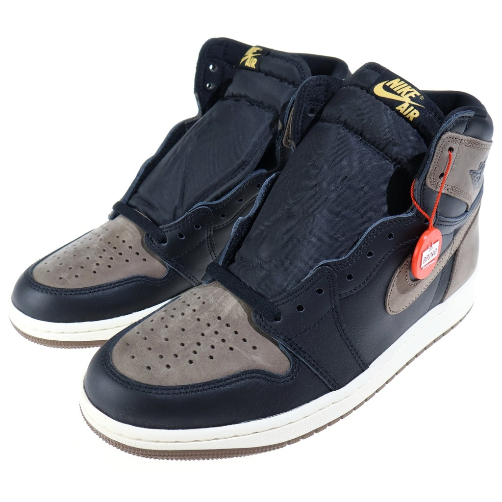 NIKE(ナイキ) AIR JORDAN1 RETRO HIGH OG PALOMINO DZ5485-020 エアジョーダン1 レトロ パロミノ ハイカットスニーカー US9.5/27.5cm ブラック/ブラウン