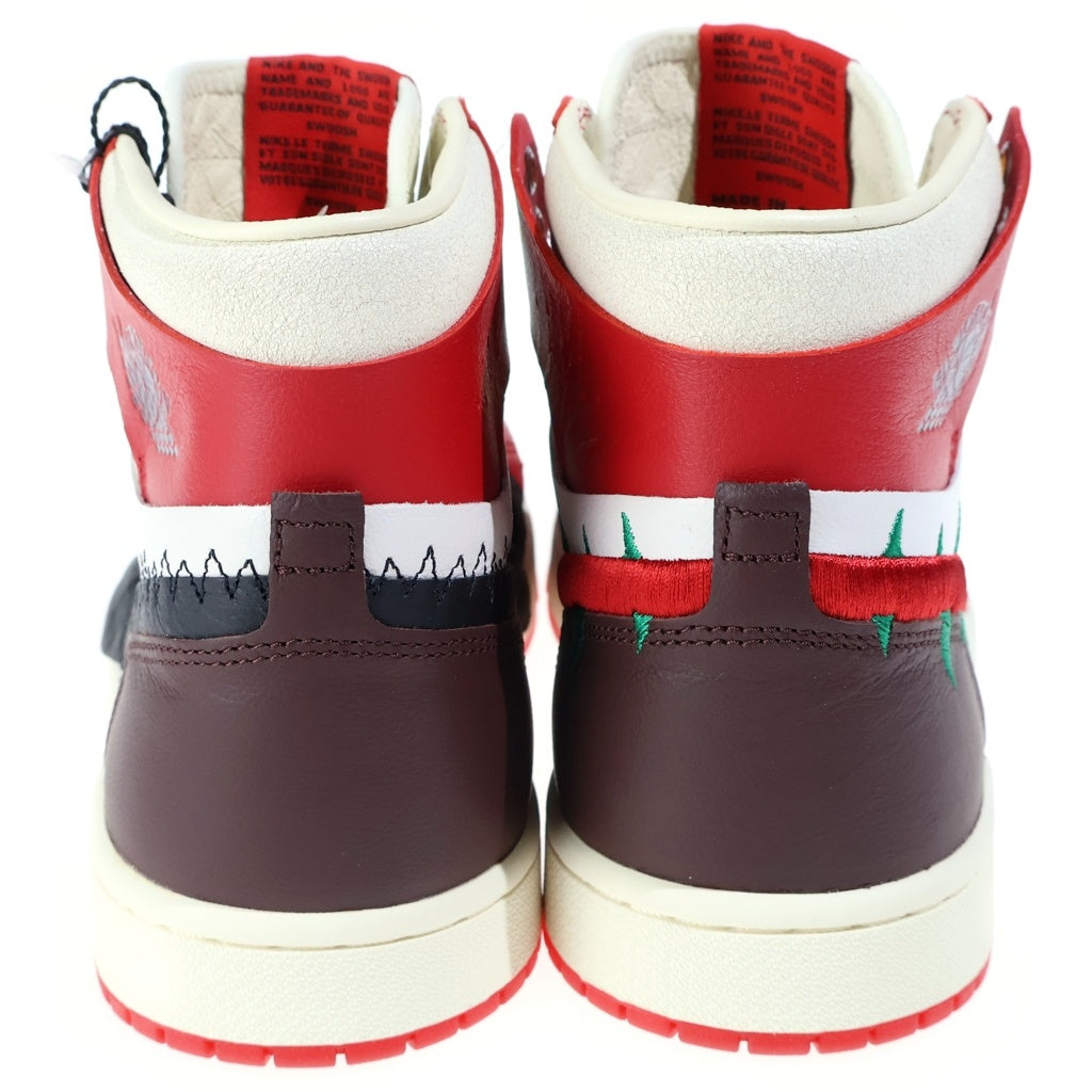 NIKE(ナイキ) ×TEYANA TAYLOR WMNS AIR JORDAN 1 FJ0604-601 テヤナ テイラー エアジョーダン1 ズーム ハイカットスニーカー US10/27.0cm レッド