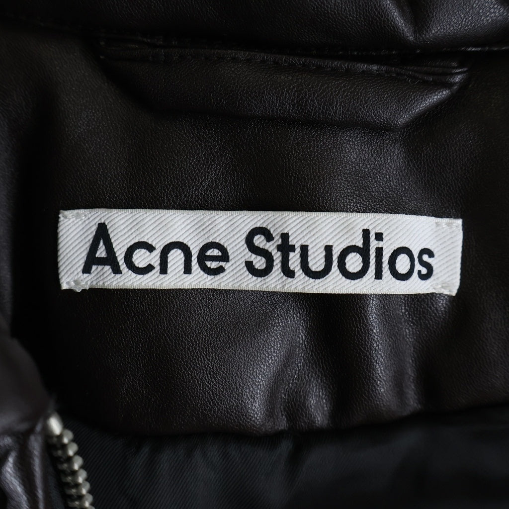 Acne Studios(アクネ ストゥディオズ) Bomber Jacket コーティング ボンバー ジャケット FN-WN-OUTW000878 ブラウン