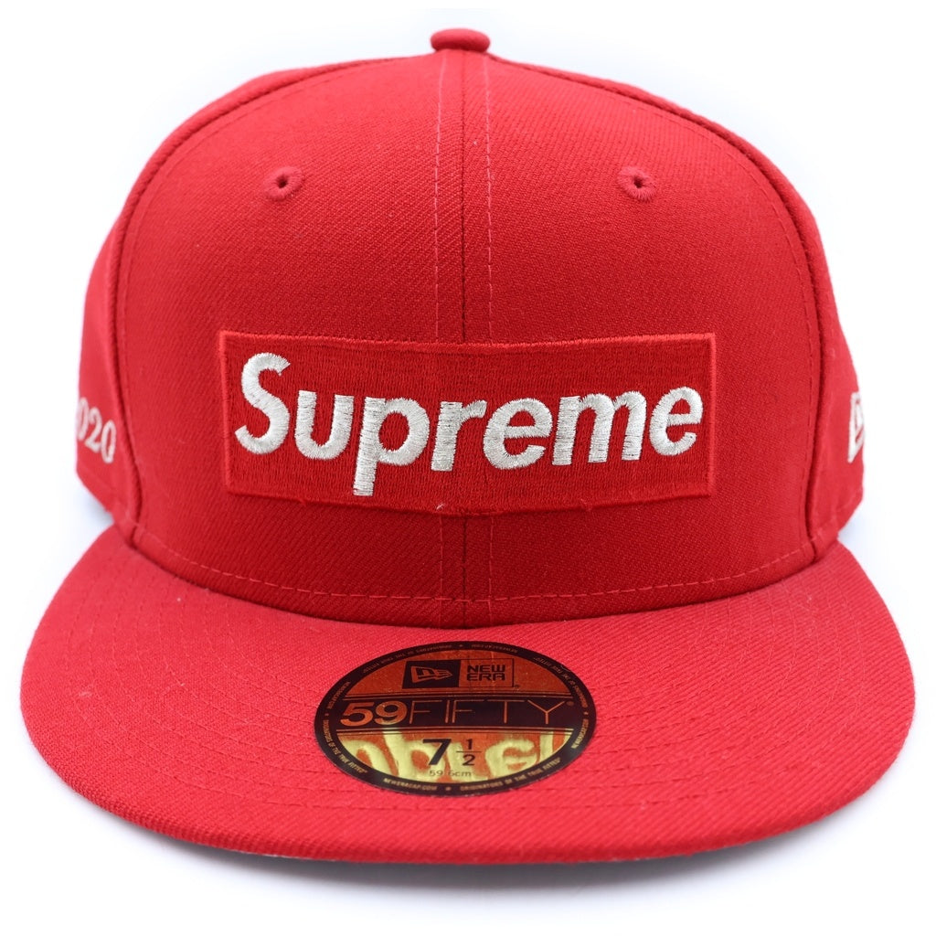 SUPREME(シュプリーム) 20AW $1M Metallic Box Logo New Era メタリック ボックスロゴ ニューエラ ストレートキャップ レッド