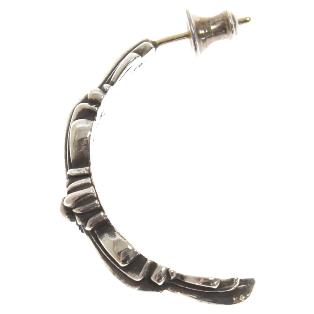 CHROME HEARTS(クロムハーツ) Double Floral Cross Hoop ダブルフローラルクロスフープピアス