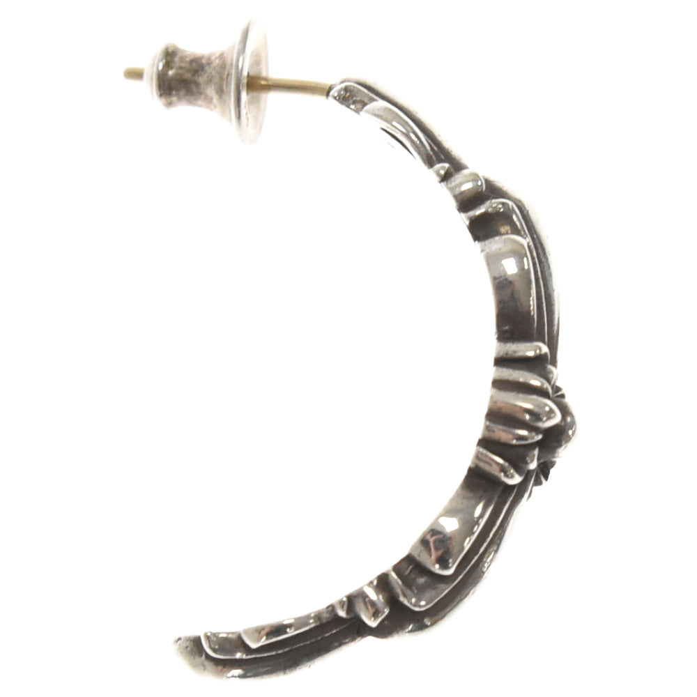 CHROME HEARTS(クロムハーツ) Double Floral Cross Hoop ダブルフローラルクロスフープピアス