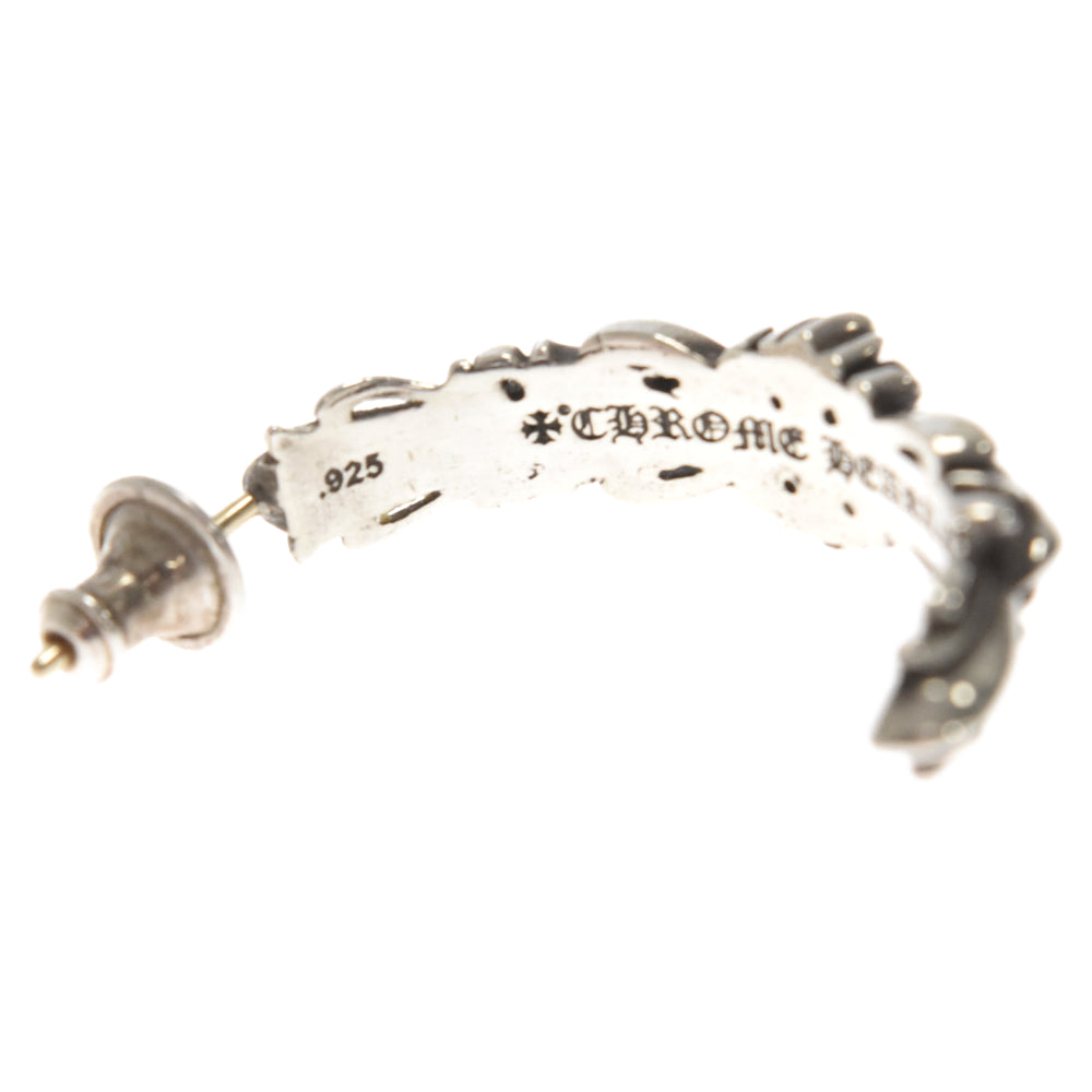 CHROME HEARTS(クロムハーツ) Double Floral Cross Hoop ダブルフローラルクロスフープピアス