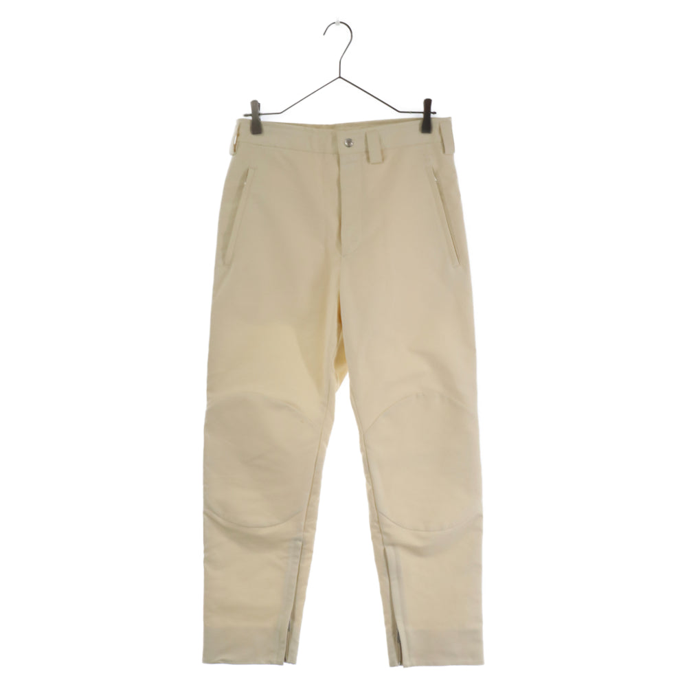 JIL SANDER(ジルサンダー) サイドファスナー バイカーコットンパンツ MT24200012 アイボリー