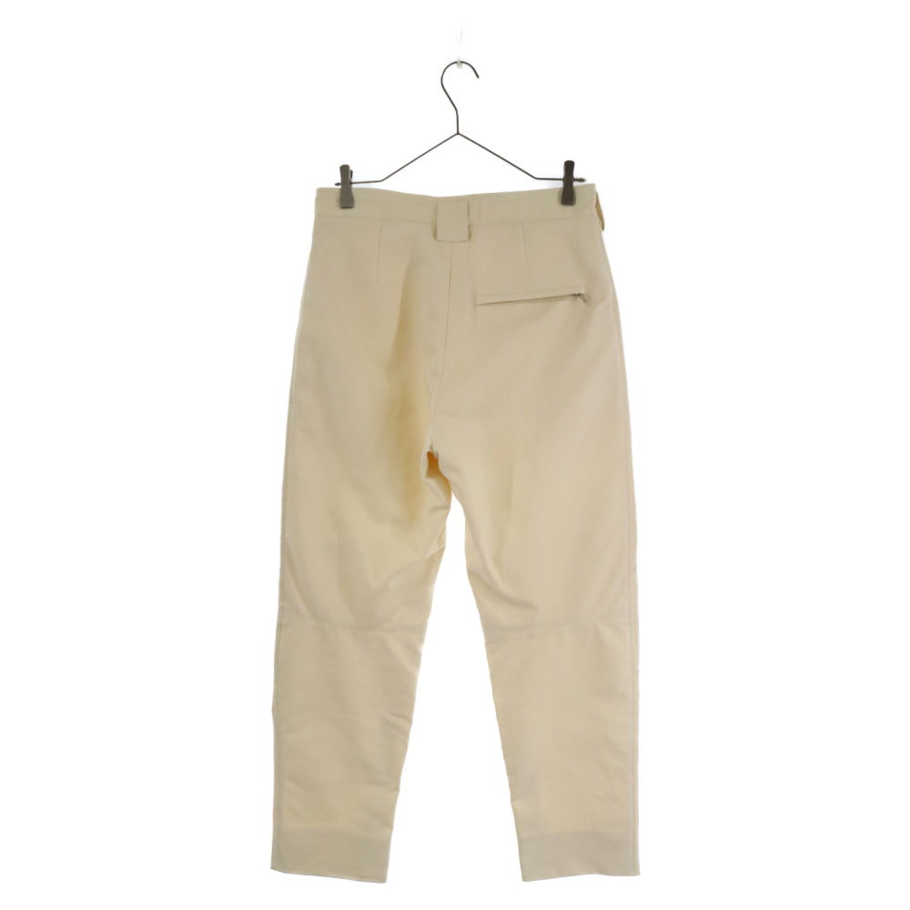 JIL SANDER(ジルサンダー) サイドファスナー バイカーコットンパンツ MT24200012 アイボリー