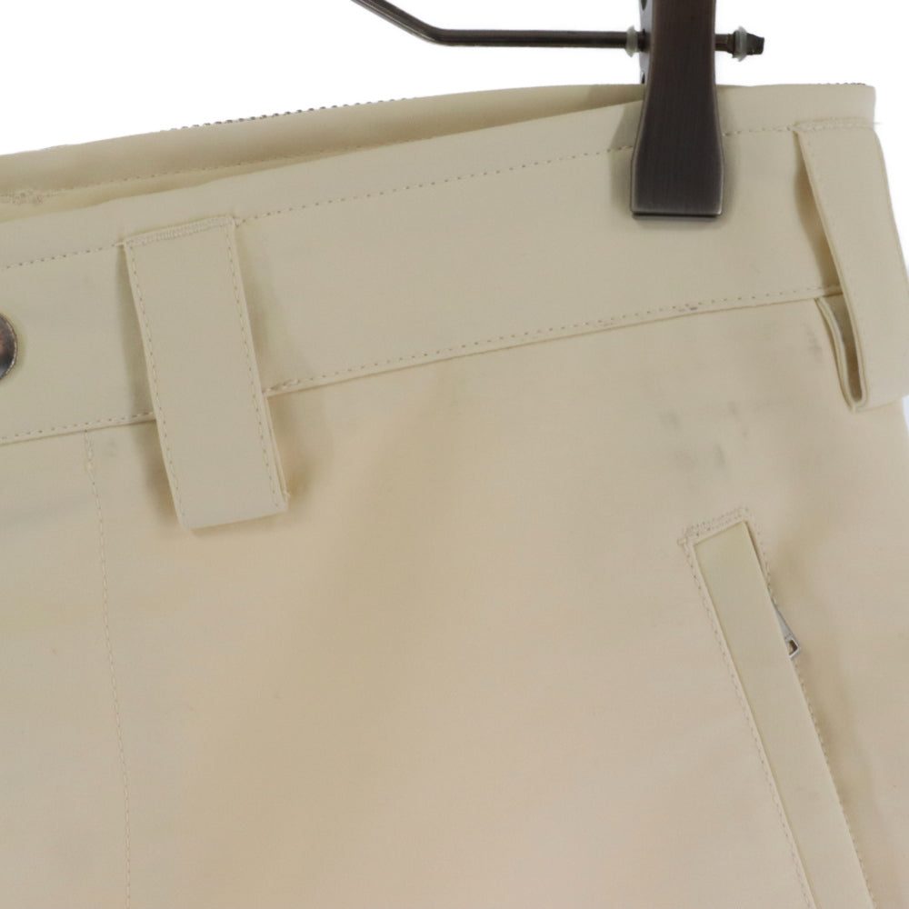 JIL SANDER(ジルサンダー) サイドファスナー バイカーコットンパンツ MT24200012 アイボリー
