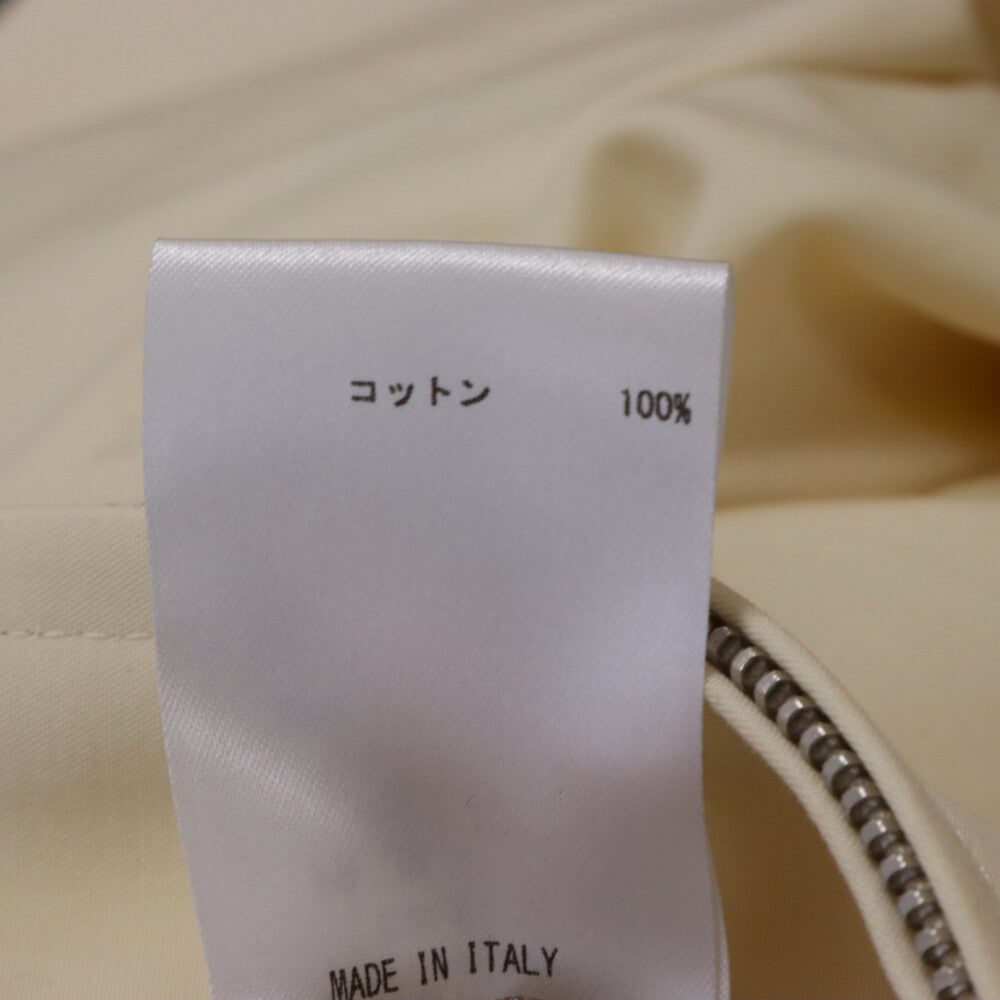 JIL SANDER(ジルサンダー) サイドファスナー バイカーコットンパンツ MT24200012 アイボリー